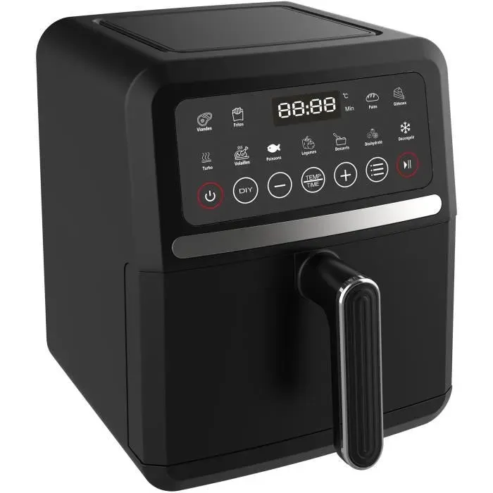 Friteuse sans huile LITTLE BALANCE - Crousty Light - Capacité 5L - Jusquà 09kg de frites - 12 programmes de cuisson - 1500W