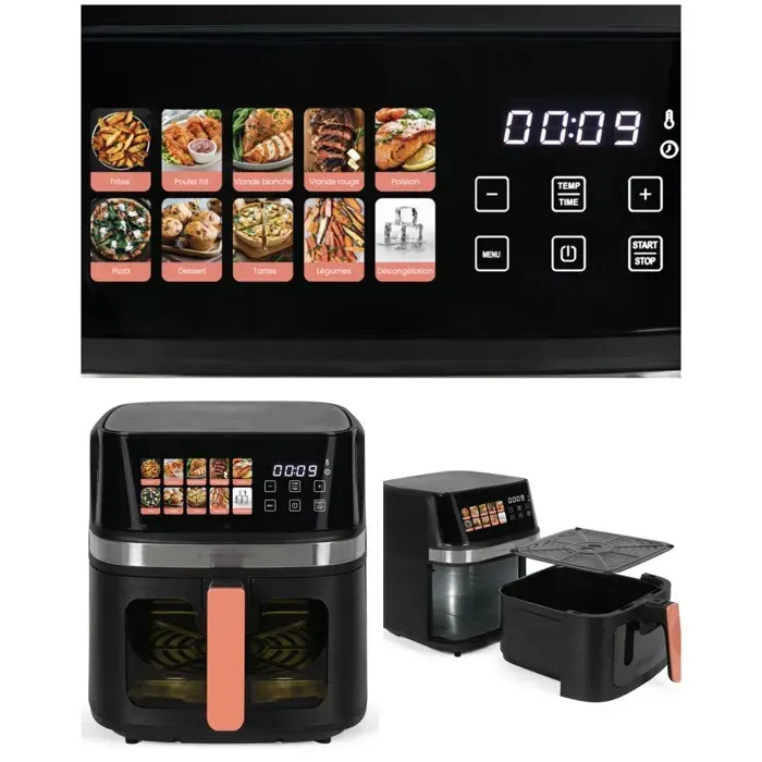 Friteuse sans huile - LIVOO - WDOC343CO - 8L - 1700W - Multifonctionnelle