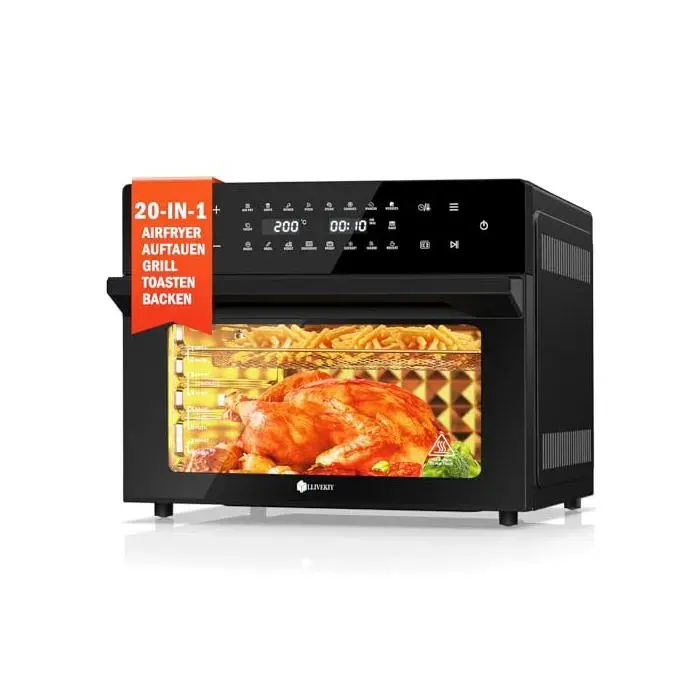 Friteuse sans huile - LLIVEKIT - Air Fryer XXL 30L - 1800W - Écran tactile LED