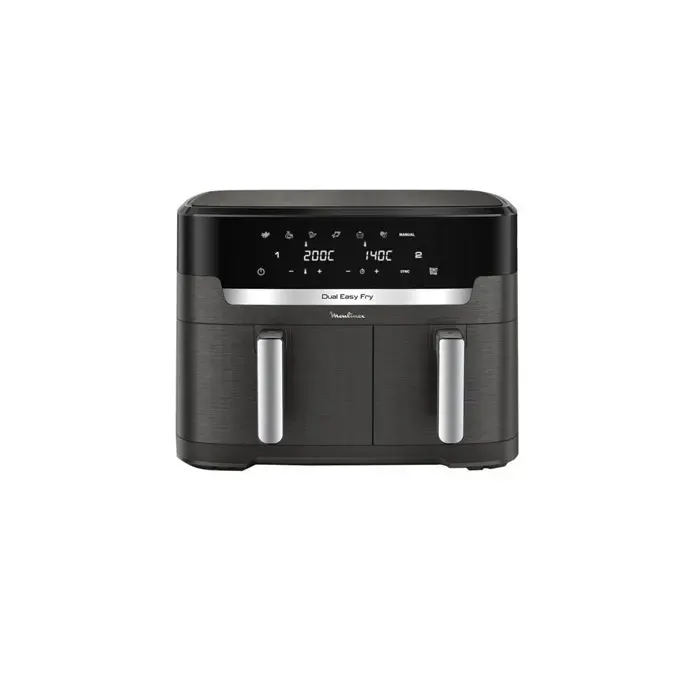 Friteuse sans huile Moulinex XXL DUAL EASY FRY EZ942HF0 Gris — vue 2