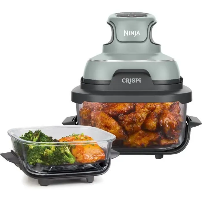 Friteuse sans huile Ninja Crispi Airfryer en verre FN101EUSG Vert Gris — vue 2