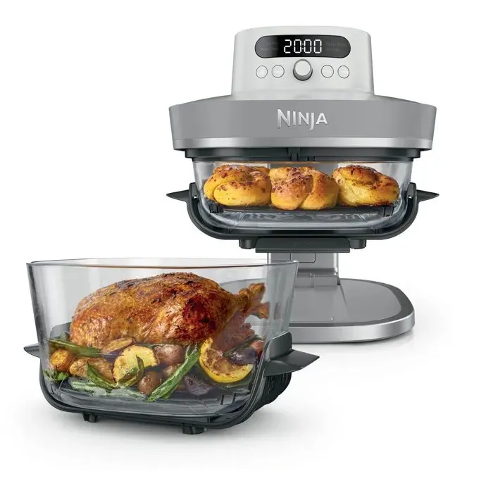 Friteuse sans huile - NINJA - CRISPI PRO - Capacité 57 L + 23 L - 5 programmes - 2100 W - Blanc