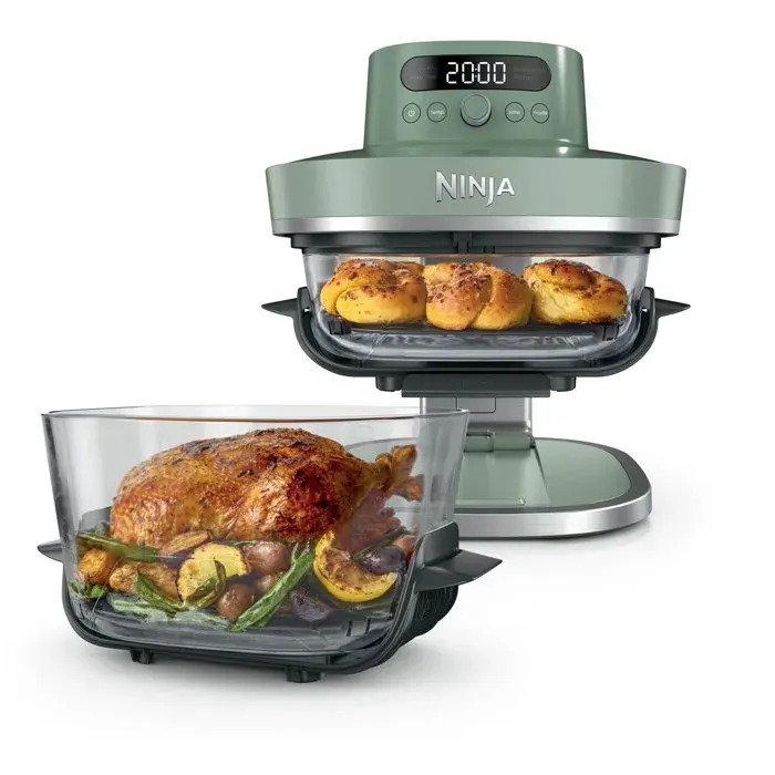 Friteuse sans huile - NINJA - CRISPI PRO - Capacité 57 L + 23 L - 5 programmes - 2100 W - Vert