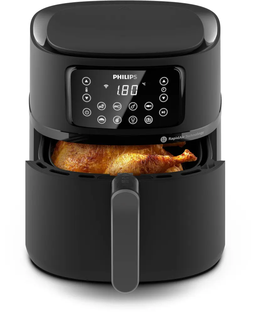 Friteuse sans huile - PHILIPS - HD9285/93 Airfryer - Connecté - Noir - Série 5000 - 7.2L
