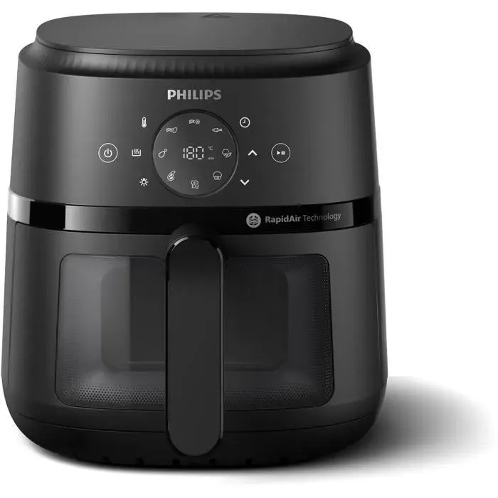 Friteuse sans huile - PHILIPS - NA220/00 - Airfryer Série 2000 4.2L - 13 modes de cuisson - fenêtre de cuisson - 1500W - Noir