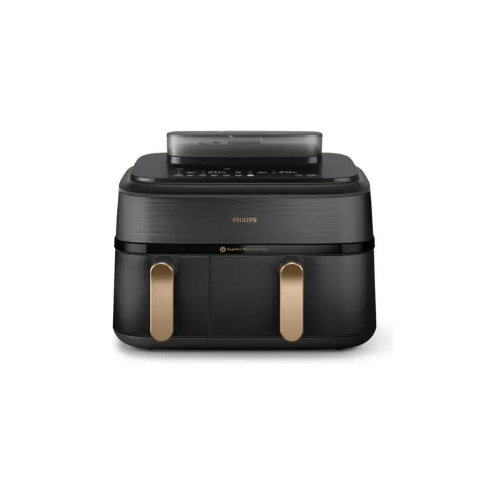 Friteuse sans huile Philips NA552/00 5000 Series - double bac 9 l noire