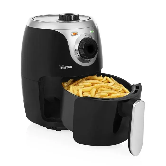 Friteuse sans huile Tristar FR-6980 - Airfryer - 500 g de frites - Panneau de contrôle analogique - 2 L - Noir