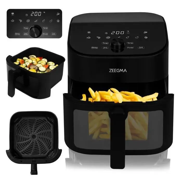 Friteuse sans huile - ZEEGMA - Knapper Chef - 1600W - 65L - 200°C en 60s
