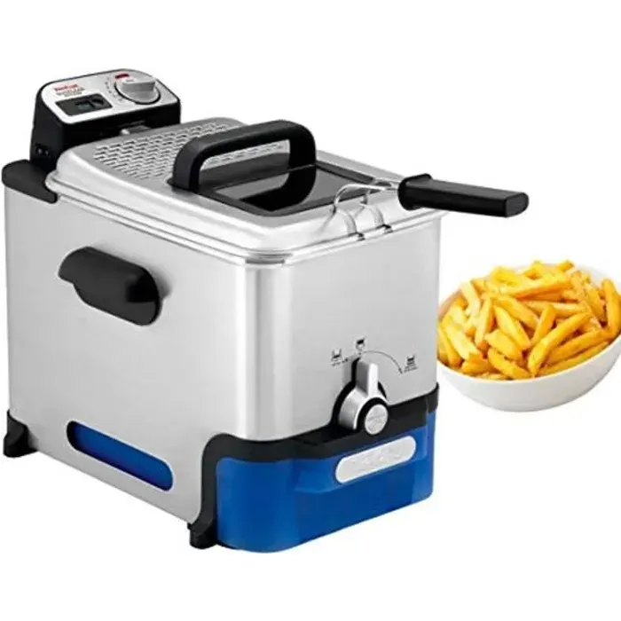 Friteuse - TEFAL - OLEOCLEAN - 35L - Filtration automatique - Thermostat réglable - Hublot de contrôle