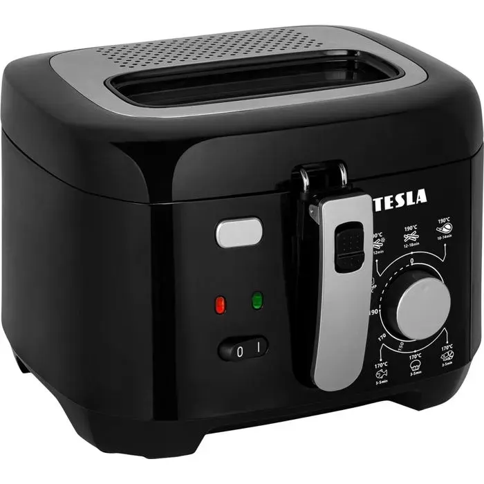 Friteuse - TESLA - EasyCook AE300 - 1800 W - 3 L - Température réglable 150-190 °C