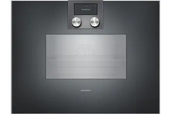 GAGGENAU BS471102 Série 400, Four intégrable compact vapeur, Anthracite, Largeur 60 cm, Charnière de la porte: À gauche — vue 2