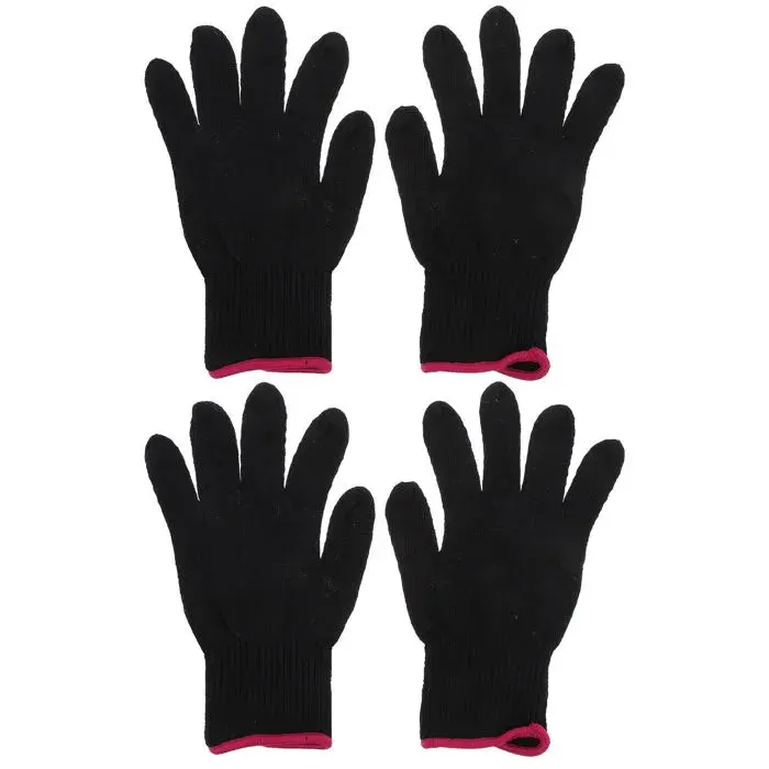 gants résistants à la chaleur 1 lot de 4 gants résistants à la chaleur en silicone pour fer à friser et à coiffer les cheveux (n