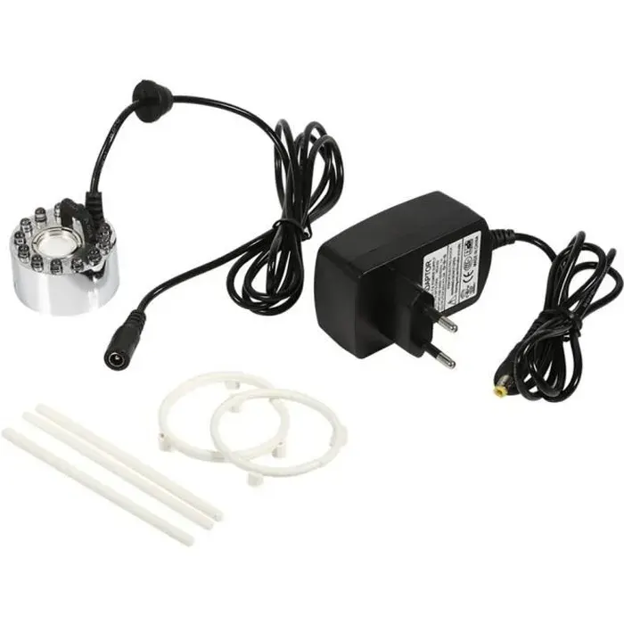 Garosa brumisateur LED Humidificateur dair datomiseur de fontaine de brumisateur à ultrasons à changement de couleur 24V avec
