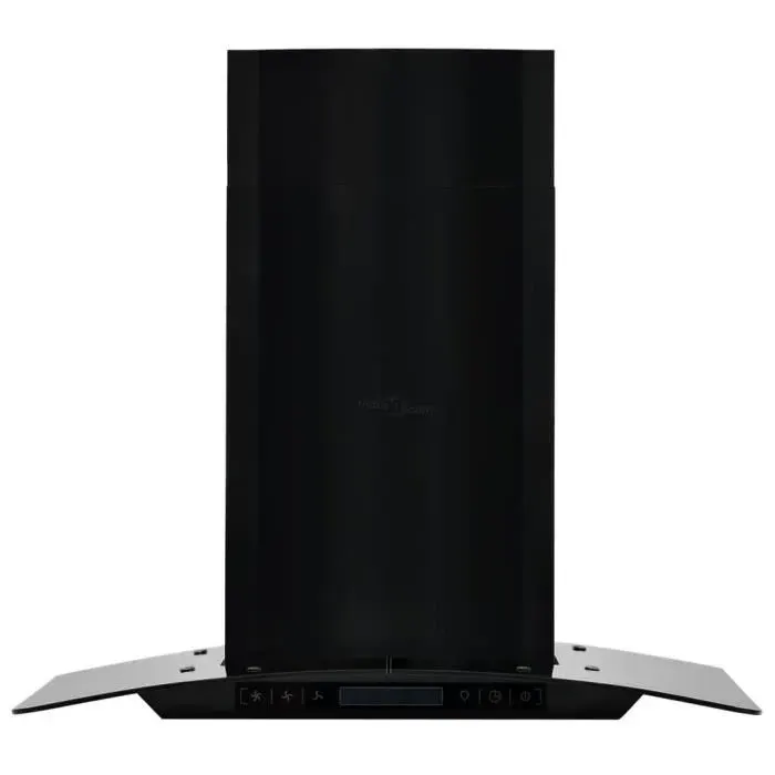 GARS Hotte murale Hotte Aspirante Professionnelle Acier inoxydable 756 m³-h 60 cm Noir(6125)