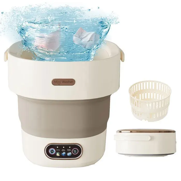 GARVEE Silencieux et pliable - Mini machine à laver 13L avec essoreuse ultra compacte 3 modes