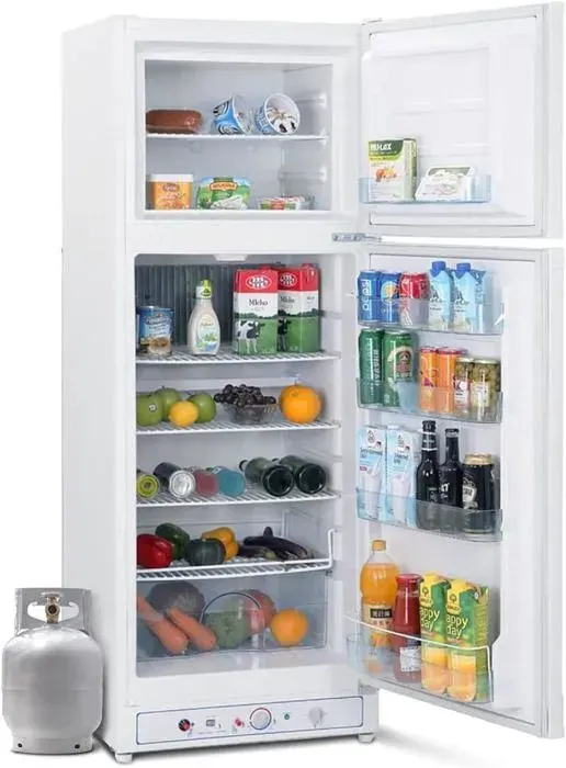 Gas Réfrigérateur -275L- Smeta -2 Voies 220V/Gaz - Avec Congélateur Frigo - RV Camping