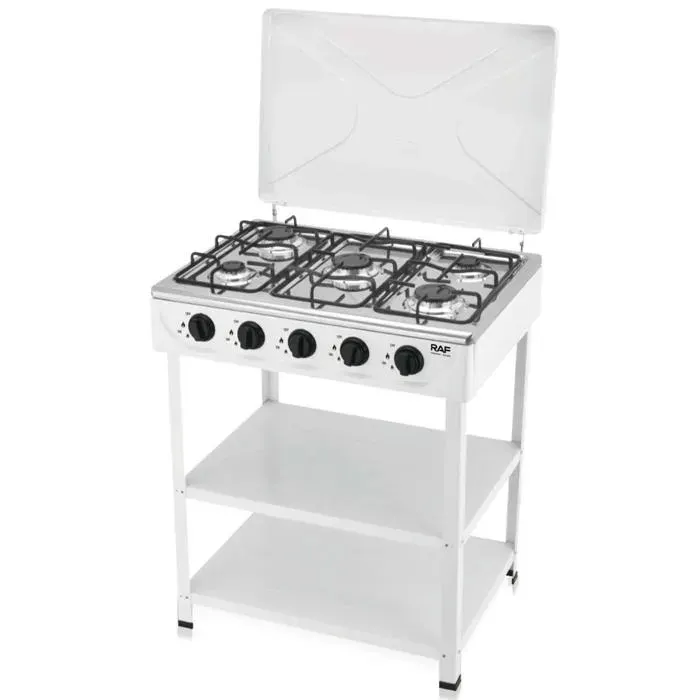 Gas stove -5 - Dofilo - brûleurs115x63x50cm conception verticale matériau résistant à la chaleur dissipation thermique multiporeus