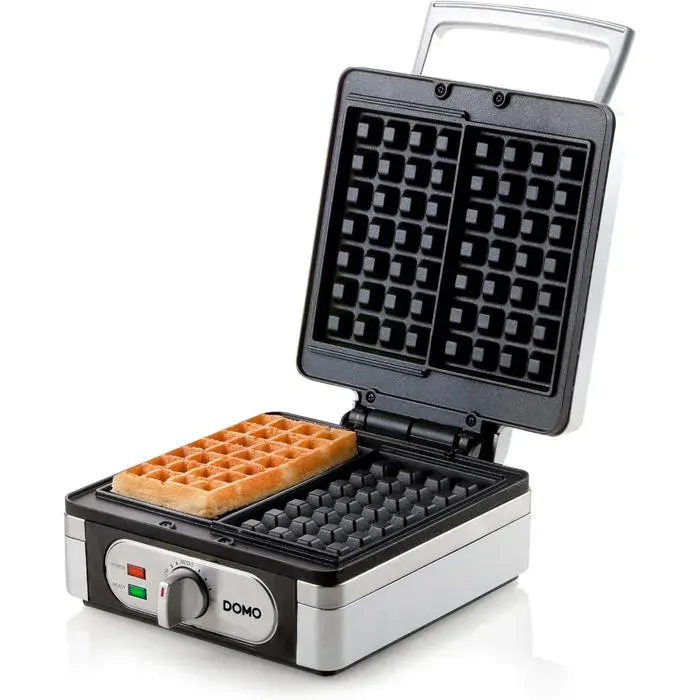 Gaufrier - Appareil À Gaufres - Gaufres Rectangulaires 4X7-1400W - Inox