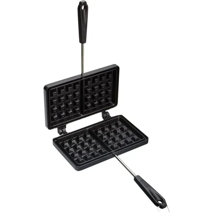 Gaufrier Avec Revêtement Antiadhésif Gaufrier Pour Cuisinière Simple Et Pratique Noir