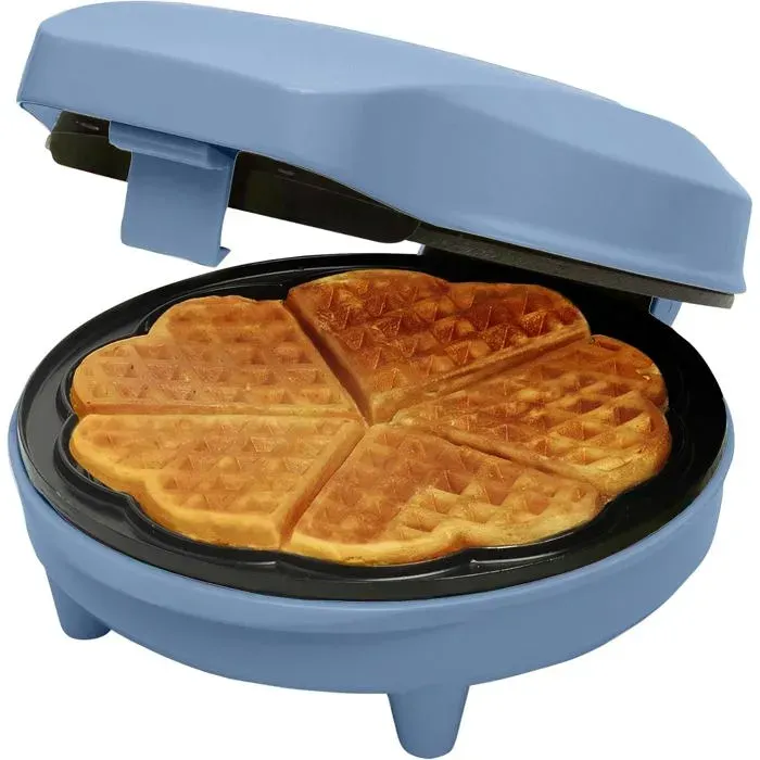 Gaufrier - BESTRON - ASW217B - Cœur - Revêtement anti-adhésif - 700 Watts