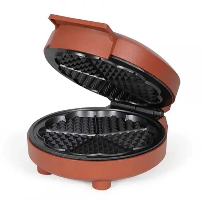 Gaufrier Cœur Livoo 1000 W 5 gaufres cœur Rouge