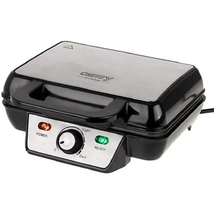 Gaufrier - DOMO - CR 3046 - 1600W - 2 gaufres - Revêtement antiadhésif