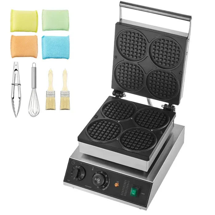 Gaufrier - DUOKU - HT-2206B - 1750 W - Antiadhésif - Acier Inoxydable