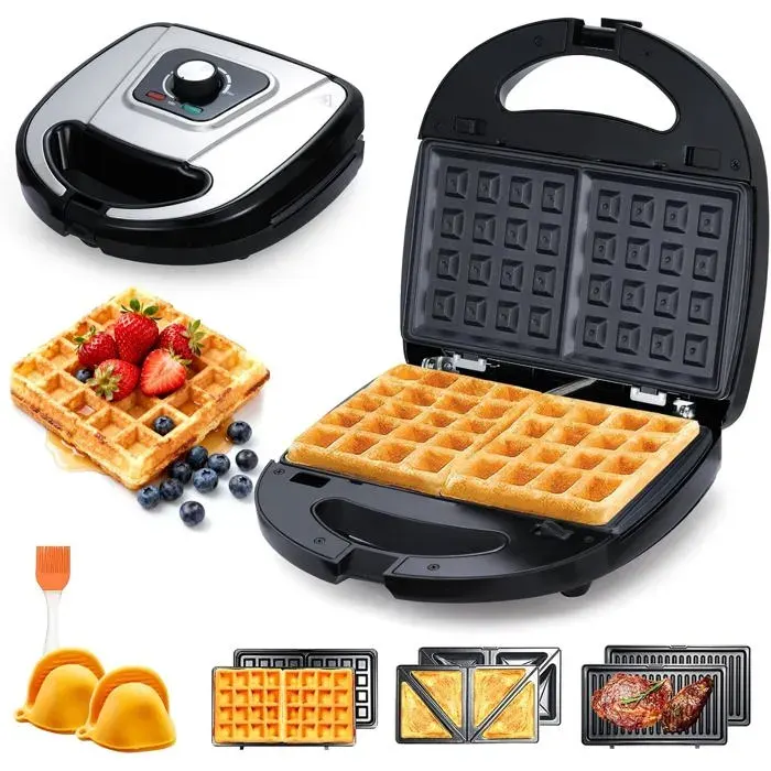 Gaufrier Électrique 3 En 1 Pour Petit-Déjeuner[AA303]