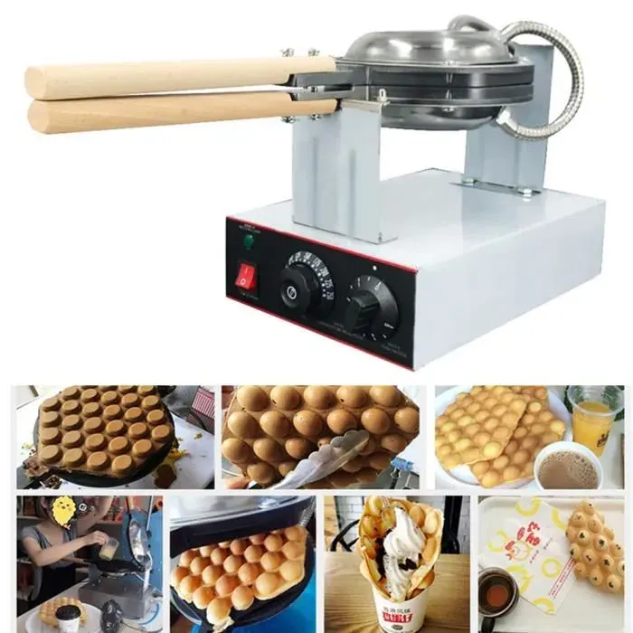 Gaufrier Electrique Oeuf Gâteau Four QQ Egg Bubble Waffle Baker Maker Machine 110V/220V