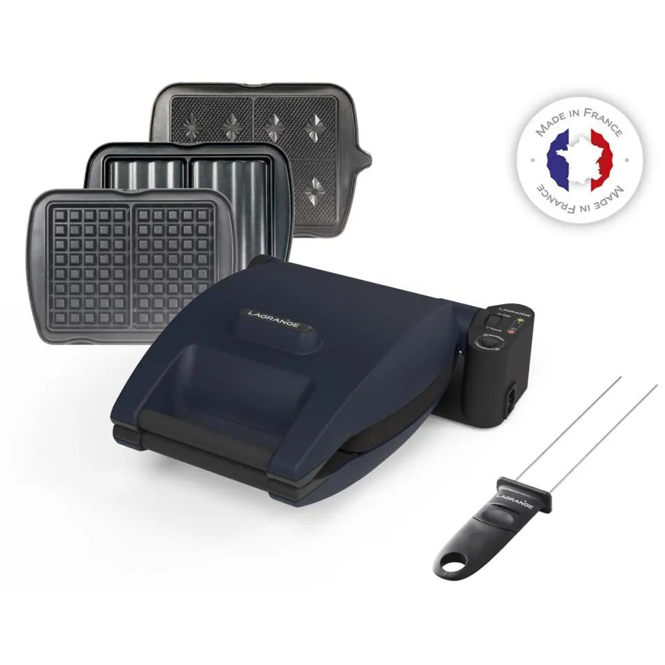 Gaufrier et croque-monsieur LAGRANGE 019643 — coloris Bleu