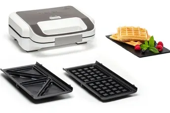 Gaufrier et Croque-monsieur Tefal Snack XL SW701110 850 W Blanc et Gris — vue 2