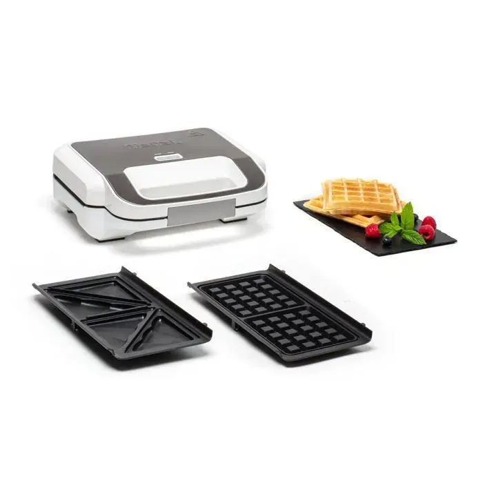 Gaufrier et Croque-monsieur Tefal Snack XL SW701110 850 W Blanc et Gris — vue 3