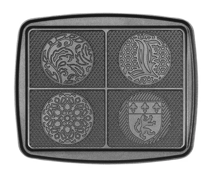 Gaufrier - Lagrange - 030242 - Plaques en aluminium - Revêtement antiadhésif - Démoulage facile