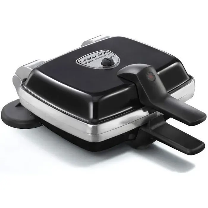 Gaufrier - LAGRANGE - 39121 - 1000 W - Noir - Petit Électroménager — coloris Noire
