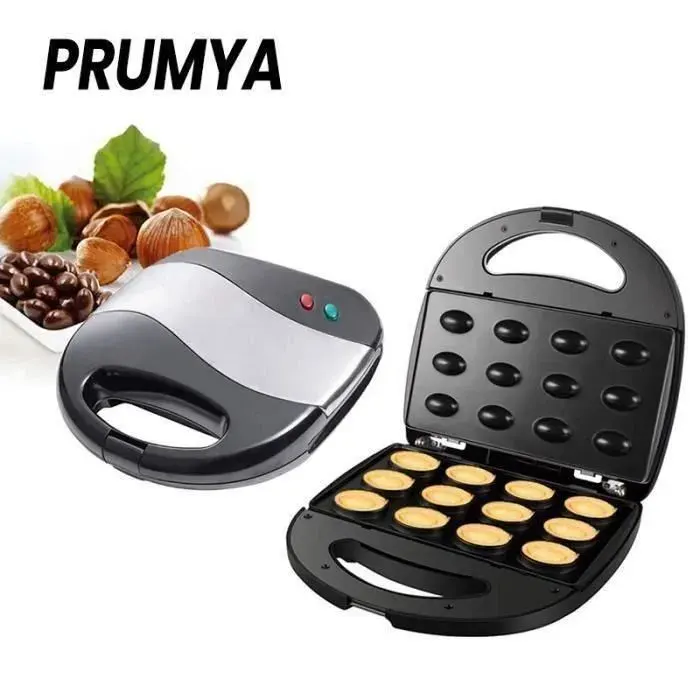 Gaufrier Multifonction - Activité - 750W - Revêtement antiadhésif - 12 gâteaux - 220V