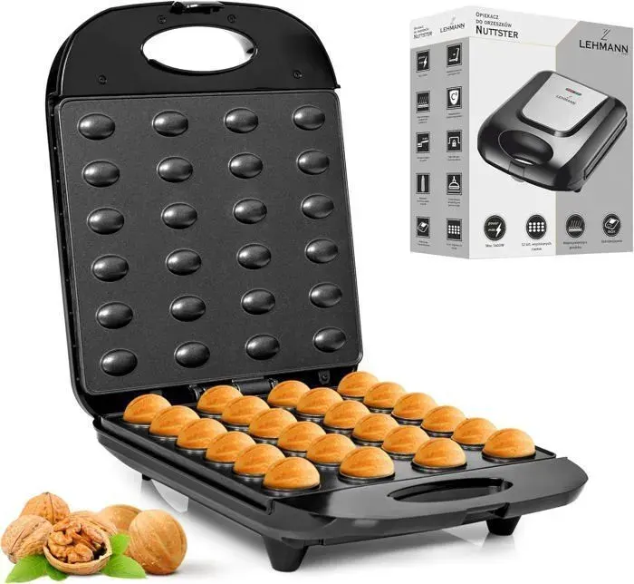 Gaufrier Multifonction Machine à biscuits électrique à gâteau aux noix- PRUMYA- Grande Puissance de 1400W