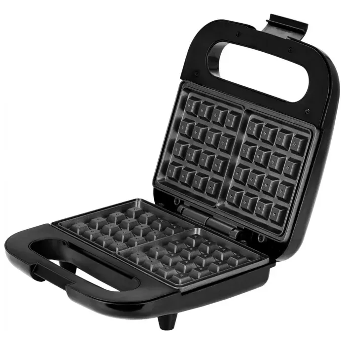 Gaufrier professionnel pour 2 gaufres belges épaisses température automatique MPM MGO-39M 1000W Noir/Argent
