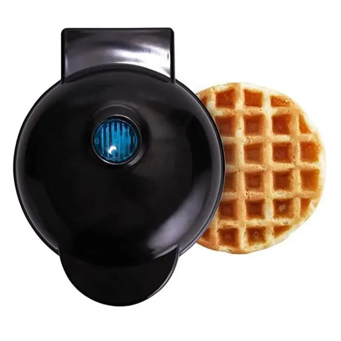 Gaufrier RondMachine à Déjeuner 350W 220V - Noir