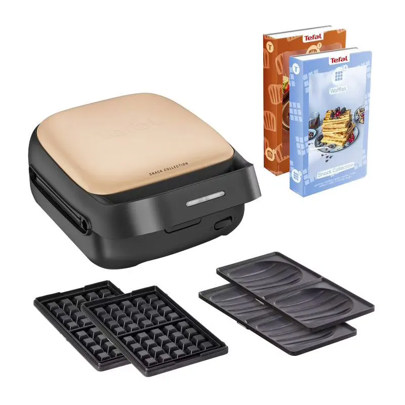 Gaufrier Tefal + Croque-monsieur Snack Collection - Sw863j — coloris orange et noir