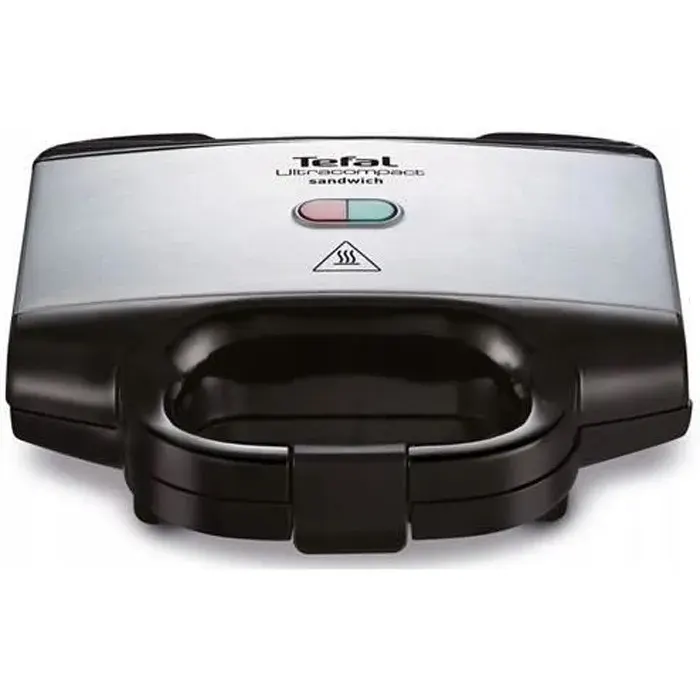 Gaufrier - Tefal - ULTRACOMPACT - 700 W - Noir - Acier inoxydable