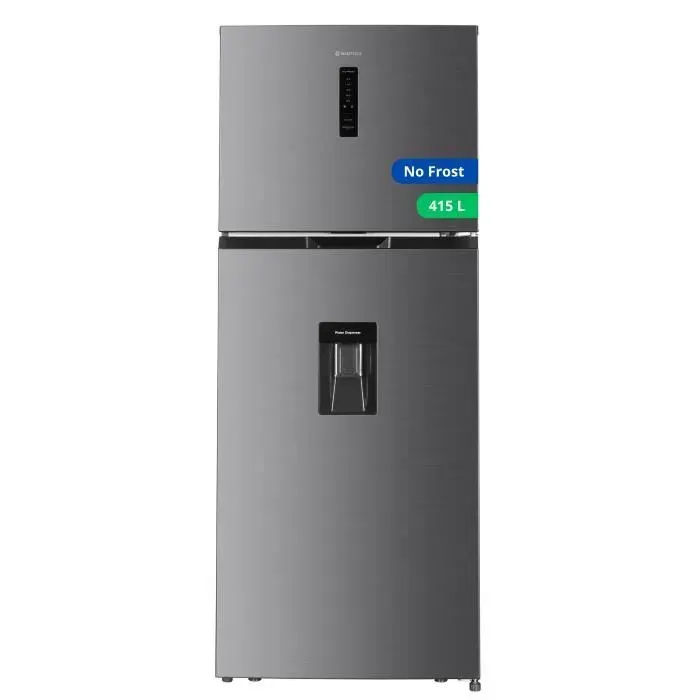 GEDTECH Réfrigérateur combiné congélateur haut 415L GDP415NFIX - Distributeur deau - No Frost - Inox