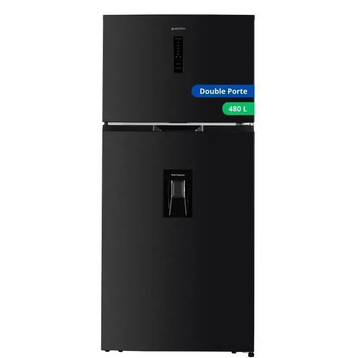 GEDTECH Réfrigerateur Double Porte Grande largeur GDP480NFDX 480L - No Frost - Distributeur deau - Dark Inox