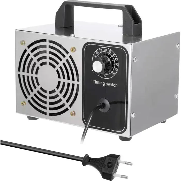 Générateur dozone 32 g/h purificateur dair O3 désodorisant pour maison cuisine bureau voiture — coloris Argent