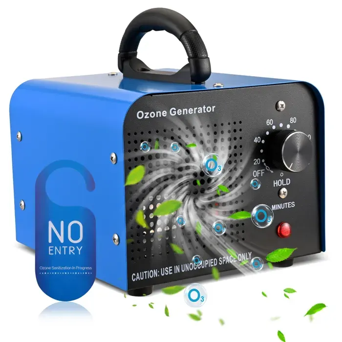 Générateur dozone 60000mg/h purificateur dair Ozone avec 5 minuterie pour 300㎡ dodeurPurificateur dair à lozone pour voiture