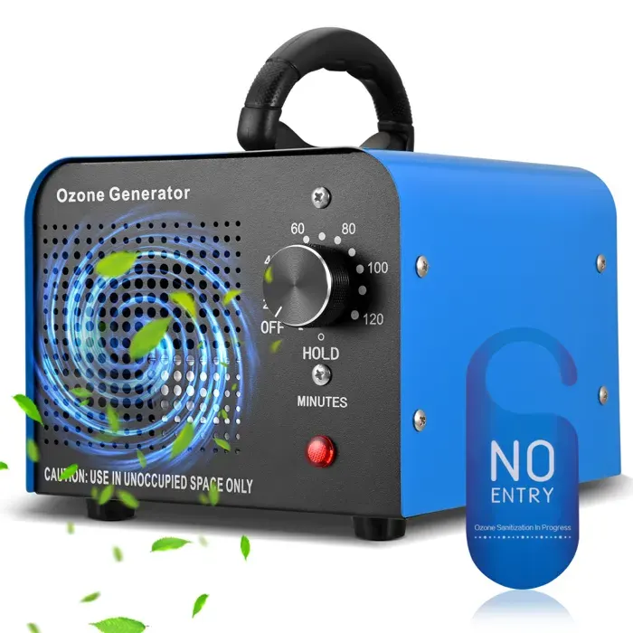 Générateur dozone 60000mg/h purificateur dair Ozone avec 5 minuterie pour 300m dodeur Ozone Industrial Portable