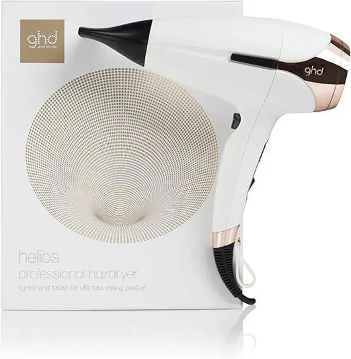 Ghd - Sèche Cheveux Professionnel Helios Blanc : Séchage Rapide Et Précis Pour Un Brushing Professionnel Brillant Et Soyeux — vue 2