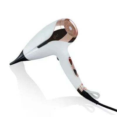 Ghd - Sèche Cheveux Professionnel Helios Blanc : Séchage Rapide Et Précis Pour Un Brushing Professionnel Brillant Et Soyeux