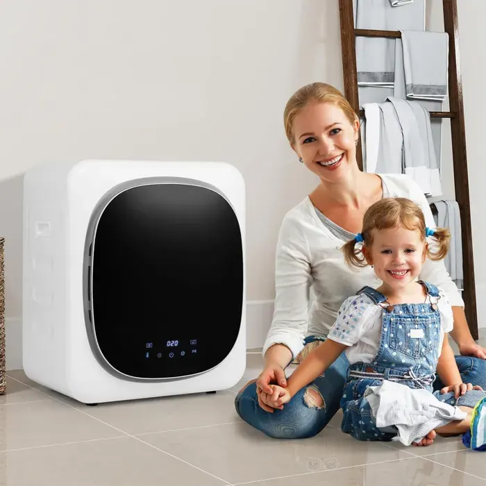 GIANTEX Sèche-Linge Electrique 800 W avec Ecran Tactile LED Sèche-Linge Compact en Acier Inoxydable de Grande Capacité de 25 kg