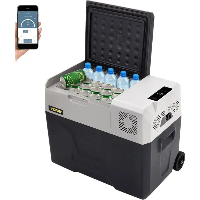 Glacière Congélateur 30L 220V Écran Numérique Silencieuse -20 à 20°C Portable Pour Maison Voiture Camping 58 x 368 x 361