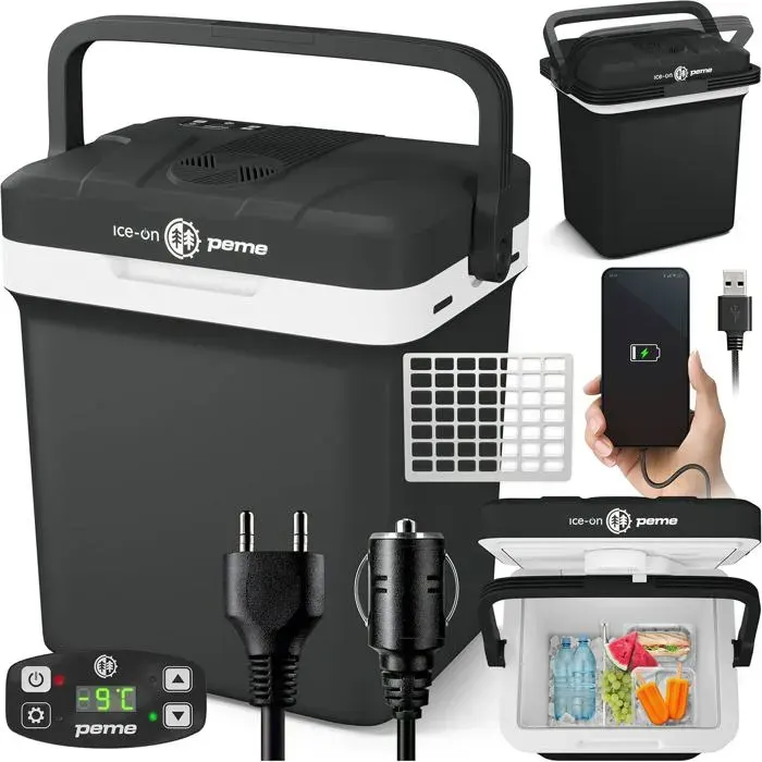 Glaciere Electrique Voiture Frigo 229L Mobile 230V 12V Mobile